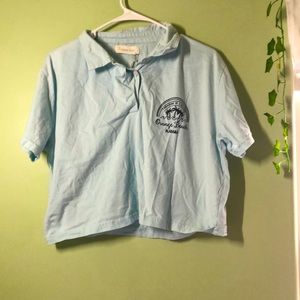 Light Blue Short Sleeve Shirt (Size: L)